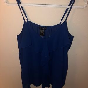 Blue dressy tank top
